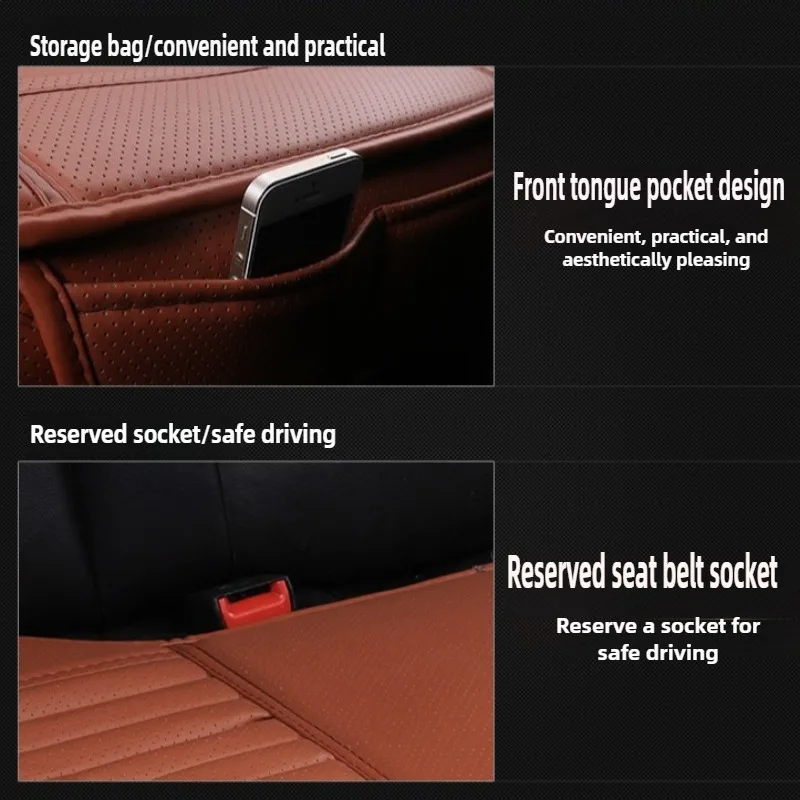 العالمي الجلود مقعد السيارة يغطي الداخلية مقاعد السيارات غطاء الحصير السيارات غطاء مقعد وسادة حامي منصات كرسي الملحقات