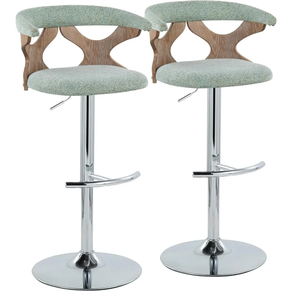 

Gardenia Adjustable Bares Stool, Chrome Bar Stools, Bars Chairs, Swivel Bar Stools, Bars Stools Set of 2