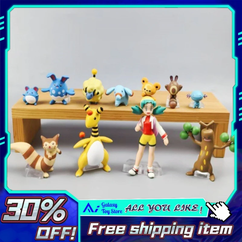 

2-8,5 см в наличии Pokémon Scale World Johto 2 Marill Pidgey Ampharos Sudowoodo Коллекционная фигурка Рождественский подарок на день рождения и Новый год