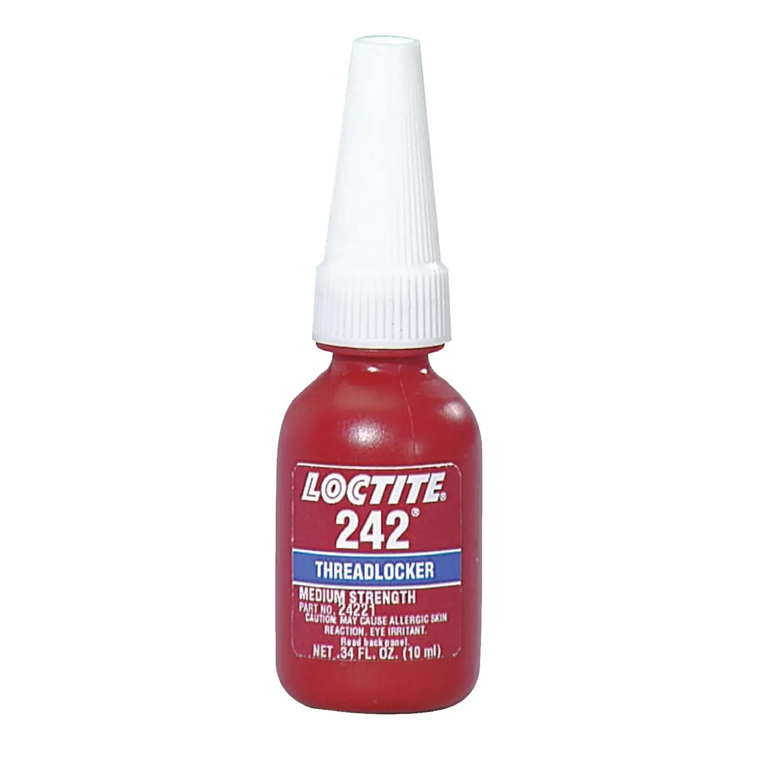 

Blue Thread Locker, Removable, 10 mL Bottle, Medium Strength for Screws & Bolts