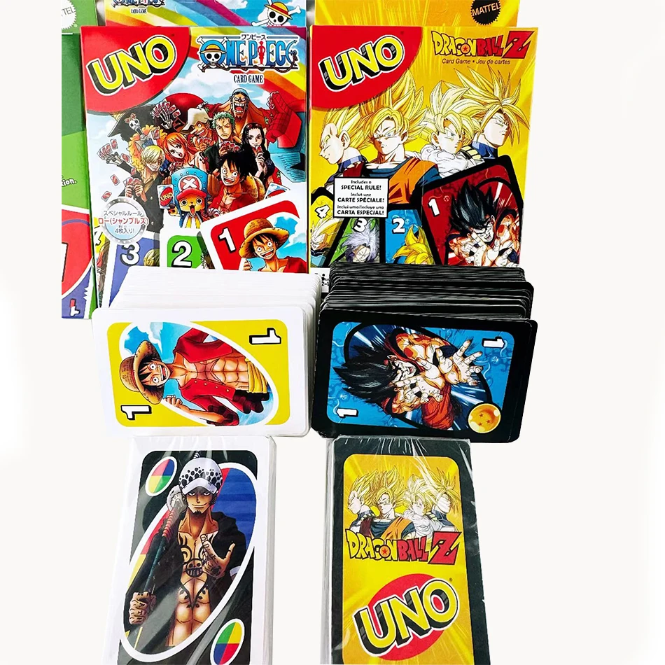 UNO Dragon Ball Z Matching Card Game SHOWEM NO MERCY Multiplayer Family Party Boardgame Funny Friends Entertainment Poker