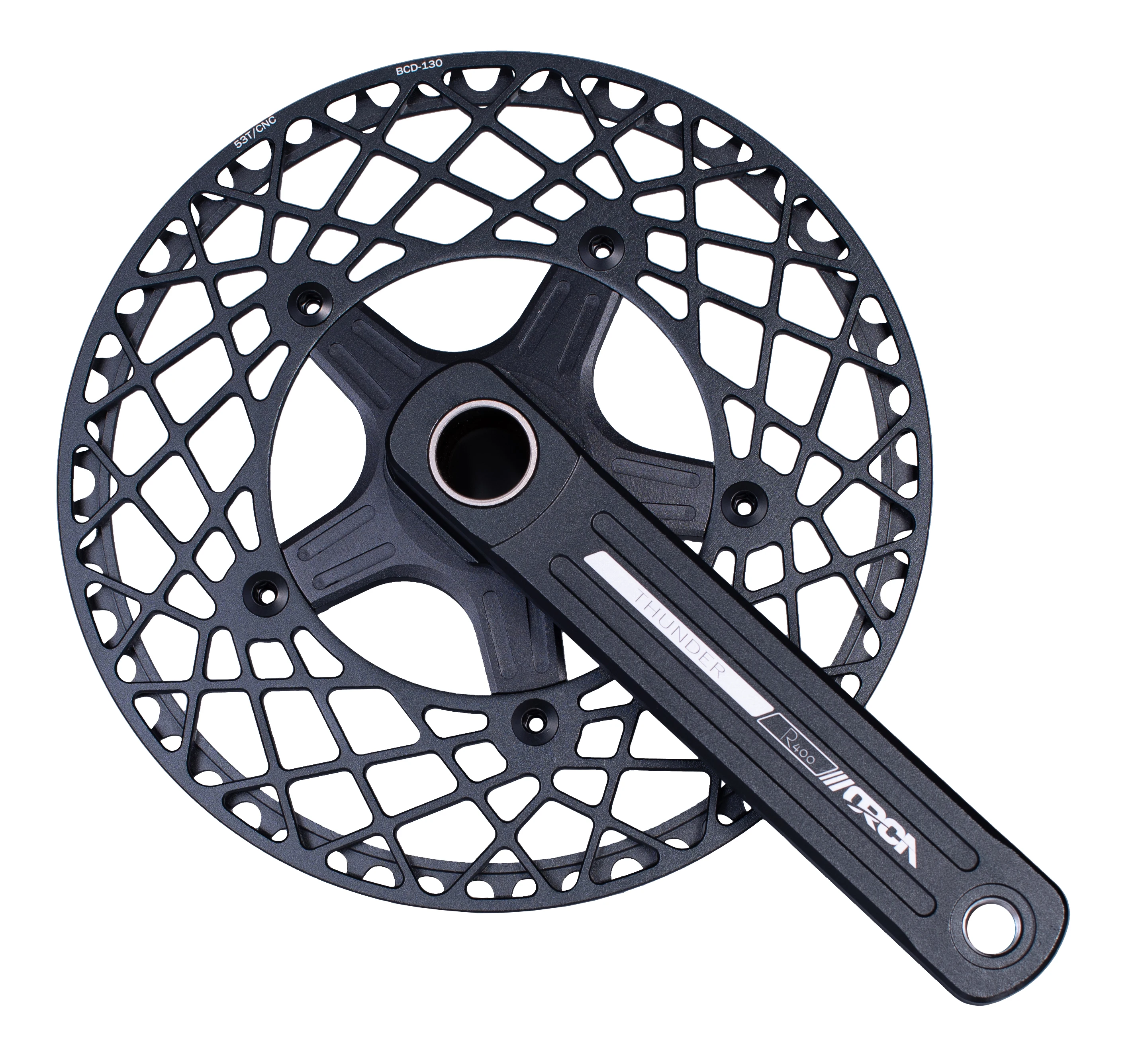 Single Speed Alloy Bicycle Crank Folding Bike Chainwheel 170mm With Bottom Bracket Hollow /square130 BCD Bike Chain Ring FoldAT