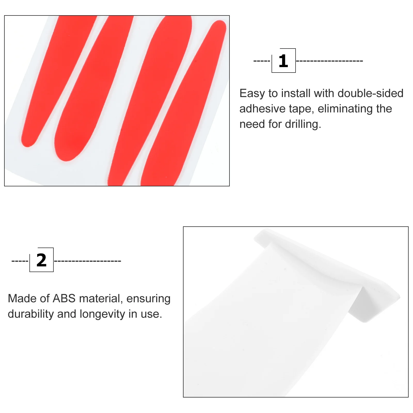 

30cm Auto Tail Wing Decor Sturdy Installation Improve Handling Car Tail Wing Vehicle Rear Spoiler Spoiler and Wings