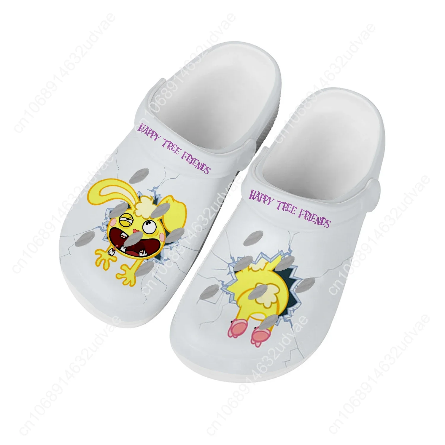 Happy Tree Friends Water Shoe Mens Womens High Quality Fashion Home Garden Clogs Customizd Sandals Beach Breathable Hole Slipper