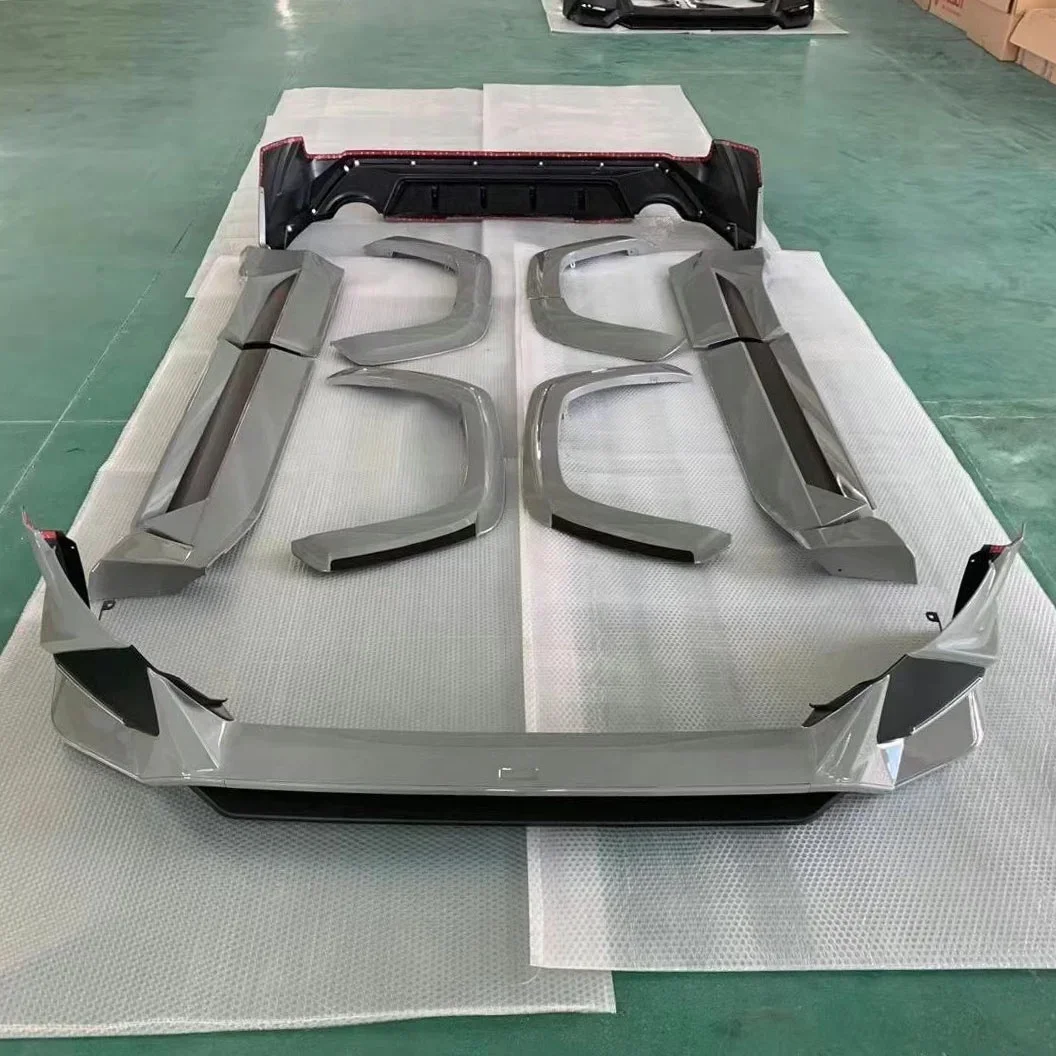 

Upgrade Front & Rear Lower Bumper Side Skirts Fender Flares Body Kit for Toota RAV4 TRD Sport 2019+