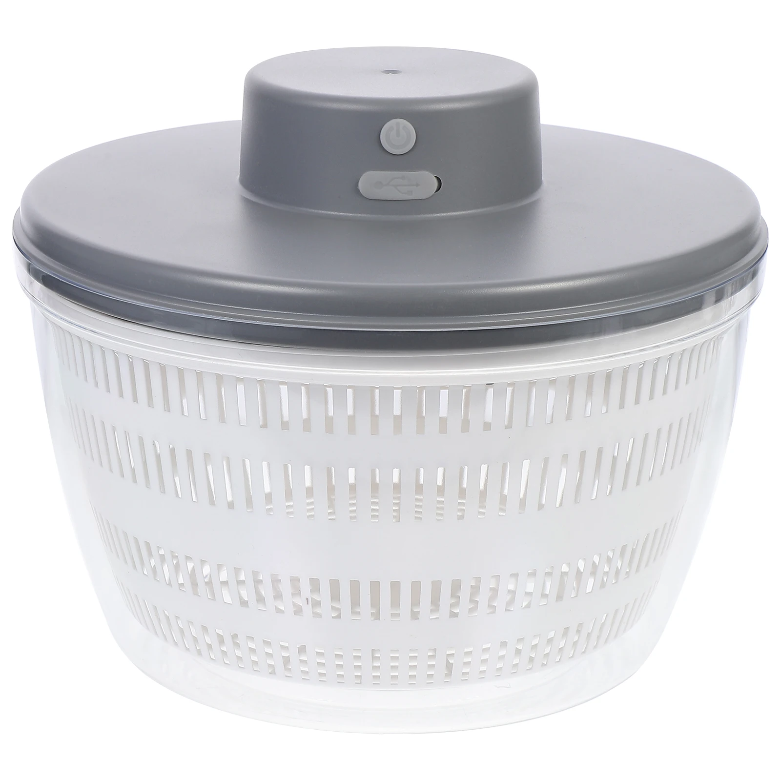 

1pc Salad Dryer Electric Drain Basket 10-Second Fast Drying Kitchen Filter Basket For Vegetable Fruit Dehydrator Utensil Storage