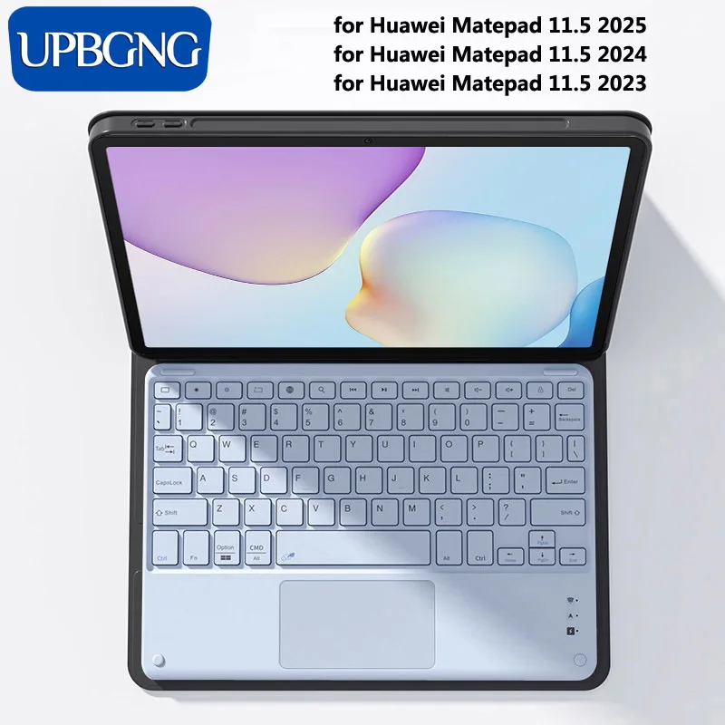 

Чехол с клавиатурой для планшетов Huawei MatePad 11,5 2025, беспроводной Bluetooth-планшет, чехол с клавиатурой для Huawei MatePad 11,5, аксессуары