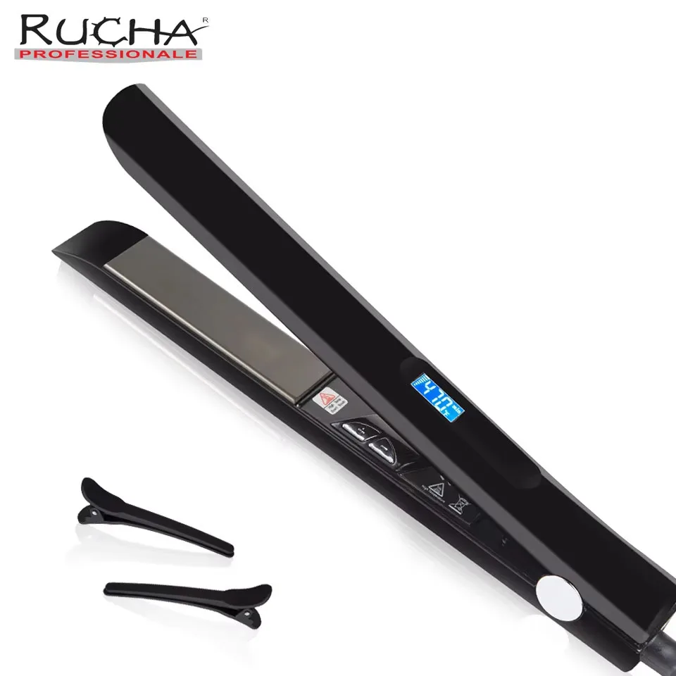 Titanium Hair Straightener and Curler 470℉ / 240℃ Professional Hair Flat Iron Salon Styling Tool Dual Voltage