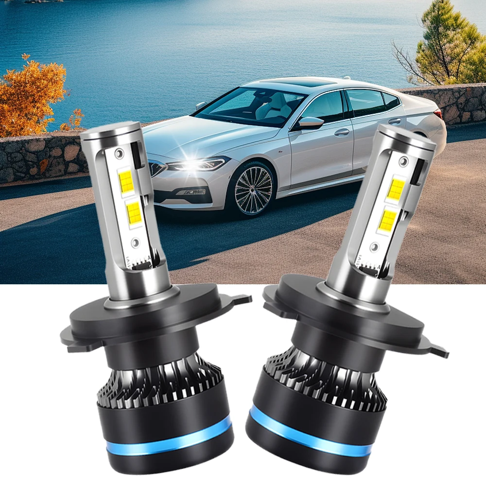 

140W H4 Hi&Lo Beam Led Canbus Headlights 30000LM Super Bright 3570 CSP Turbo Lamps 6500k Car Light DC12V Headlamps