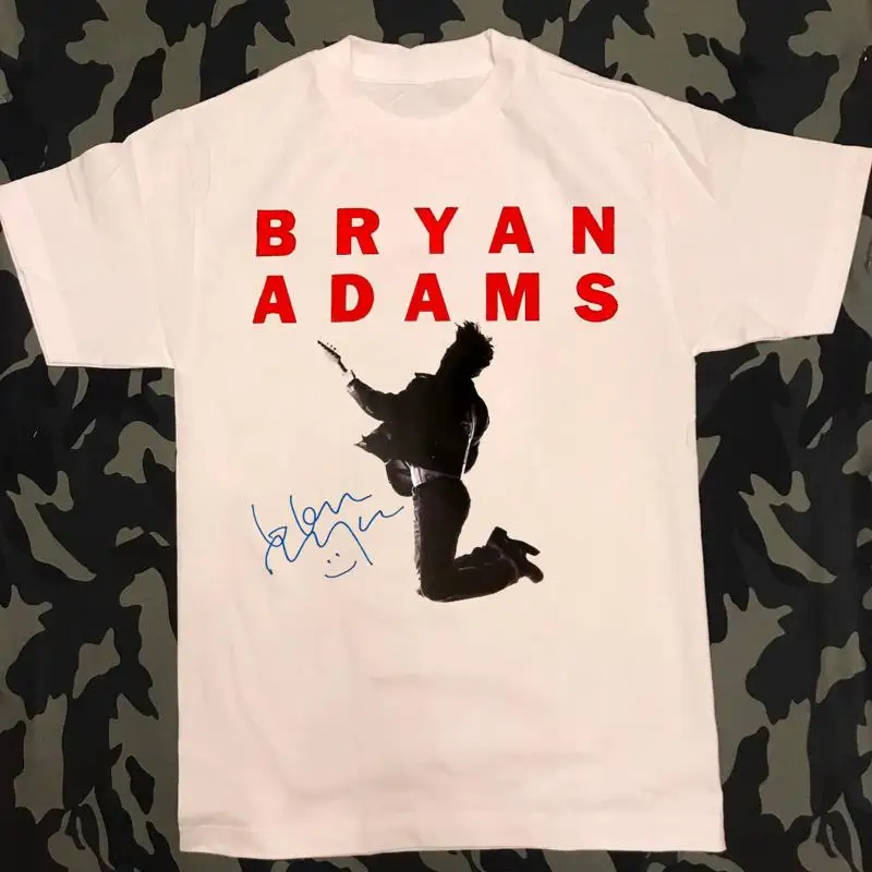 Bryan Adams Tour Concert Signature T Shirt All Size