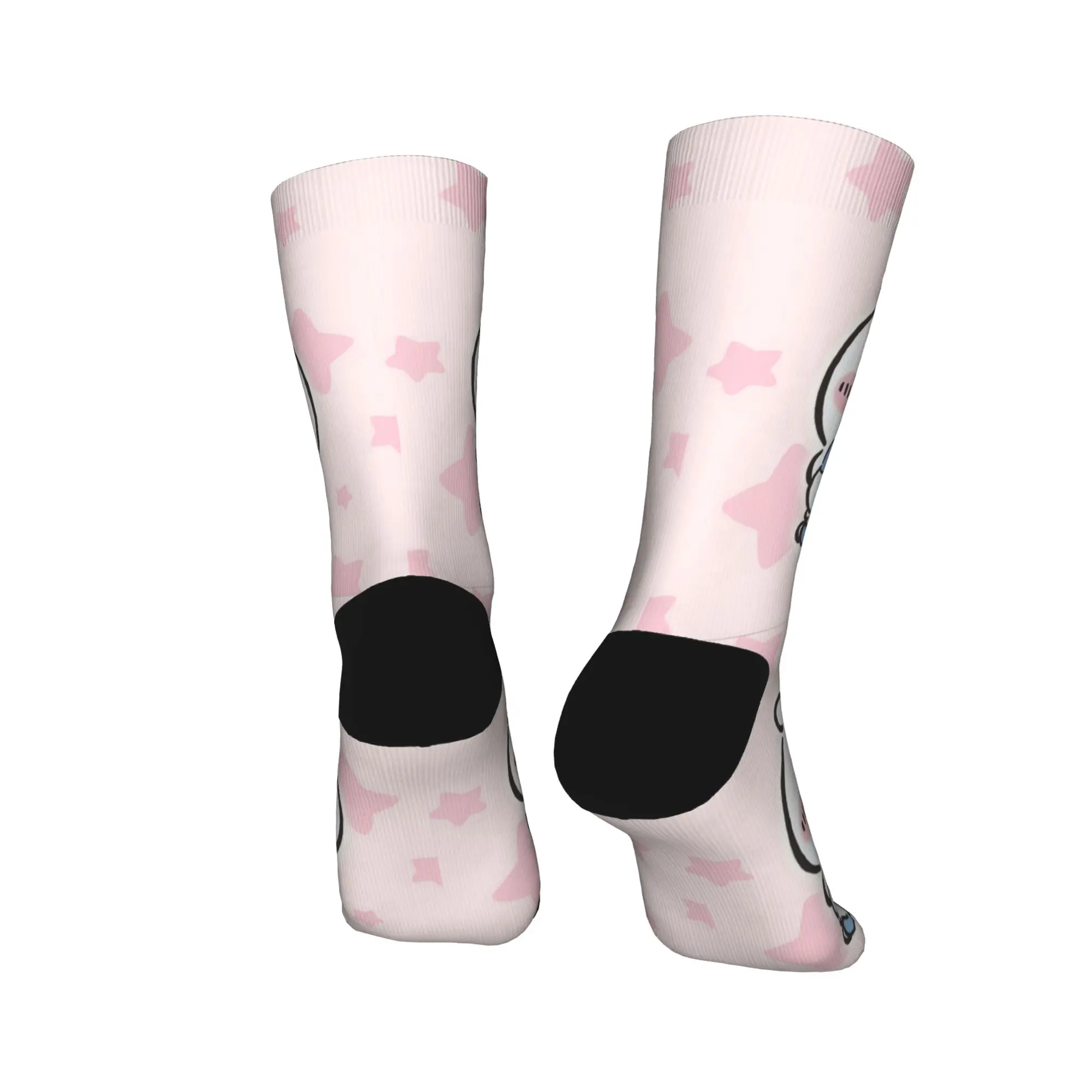 Kaus Kaki Chiikawa Hachiware Anti Selip untuk Pria, Kaus Kaki Skateboard Lembut dan Bernapas, Kaus Kaki Motif Fashion Musim Dingin