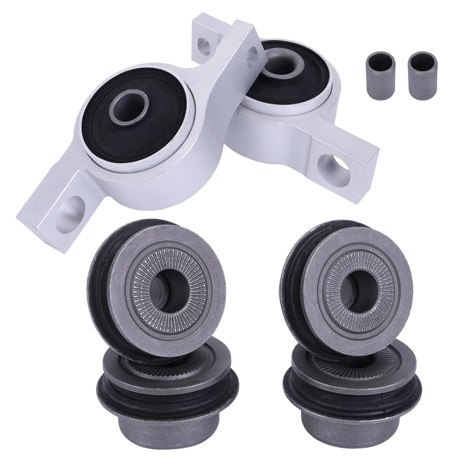 4Pcs Front Lower Control Arm Bushing Kit with Bracket Compatible for IS250 IS350 GS430 GS4560 Replaces 48075-30020 48620-30290A