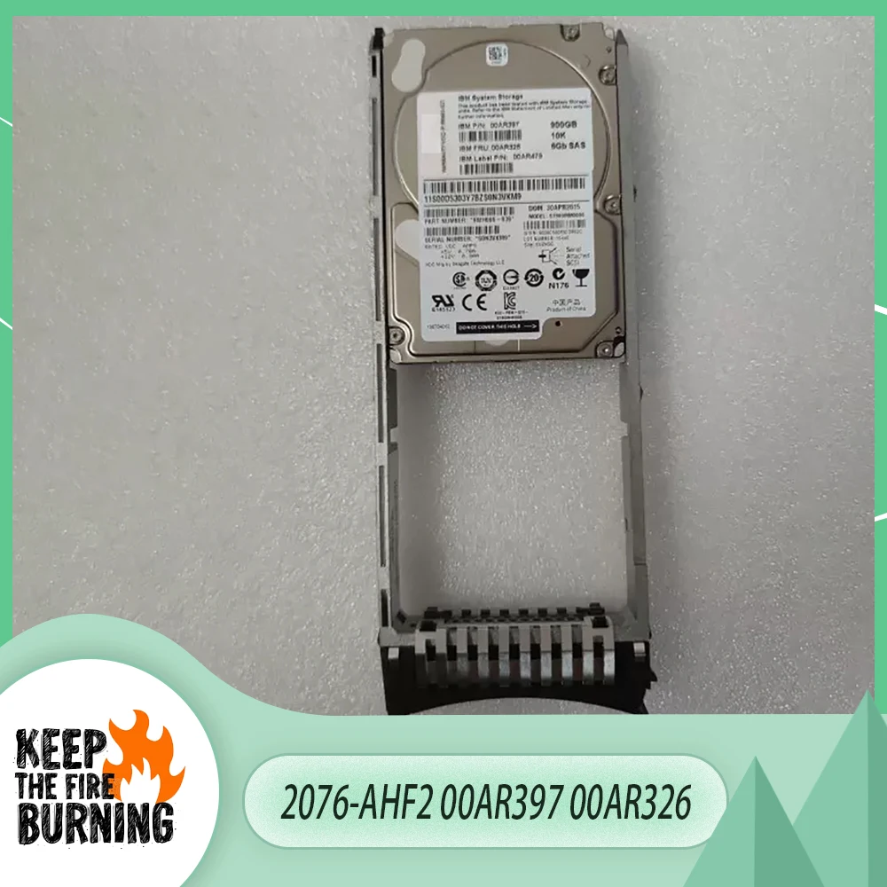 For IBM 2076-AHF2 00AR397 00AR326 900G 10K SAS 2.5'' Server Hard Drive