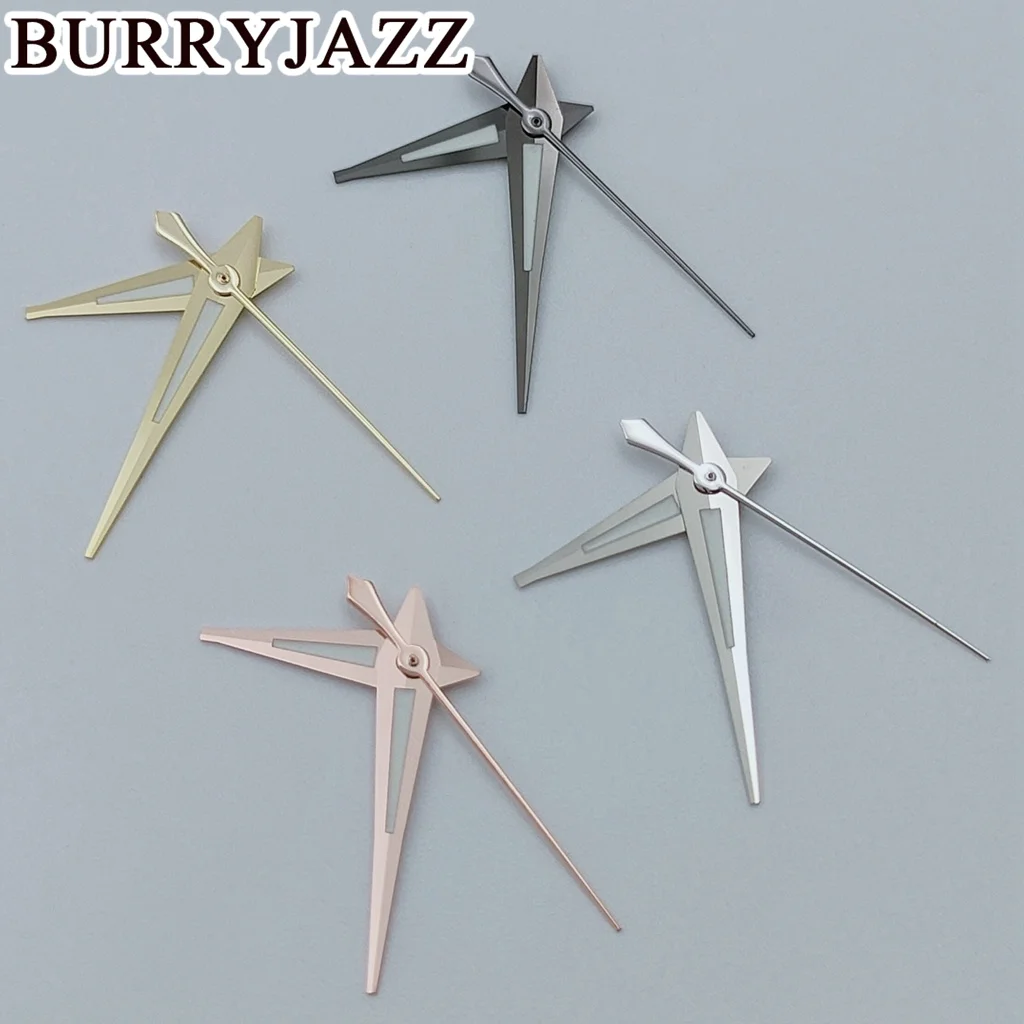BURRYJAZZ jam tangan NH35 NH36 NH38 7S26 7S36 4R35 4R36 tangan perak emas mawar pistol hijau bercahaya