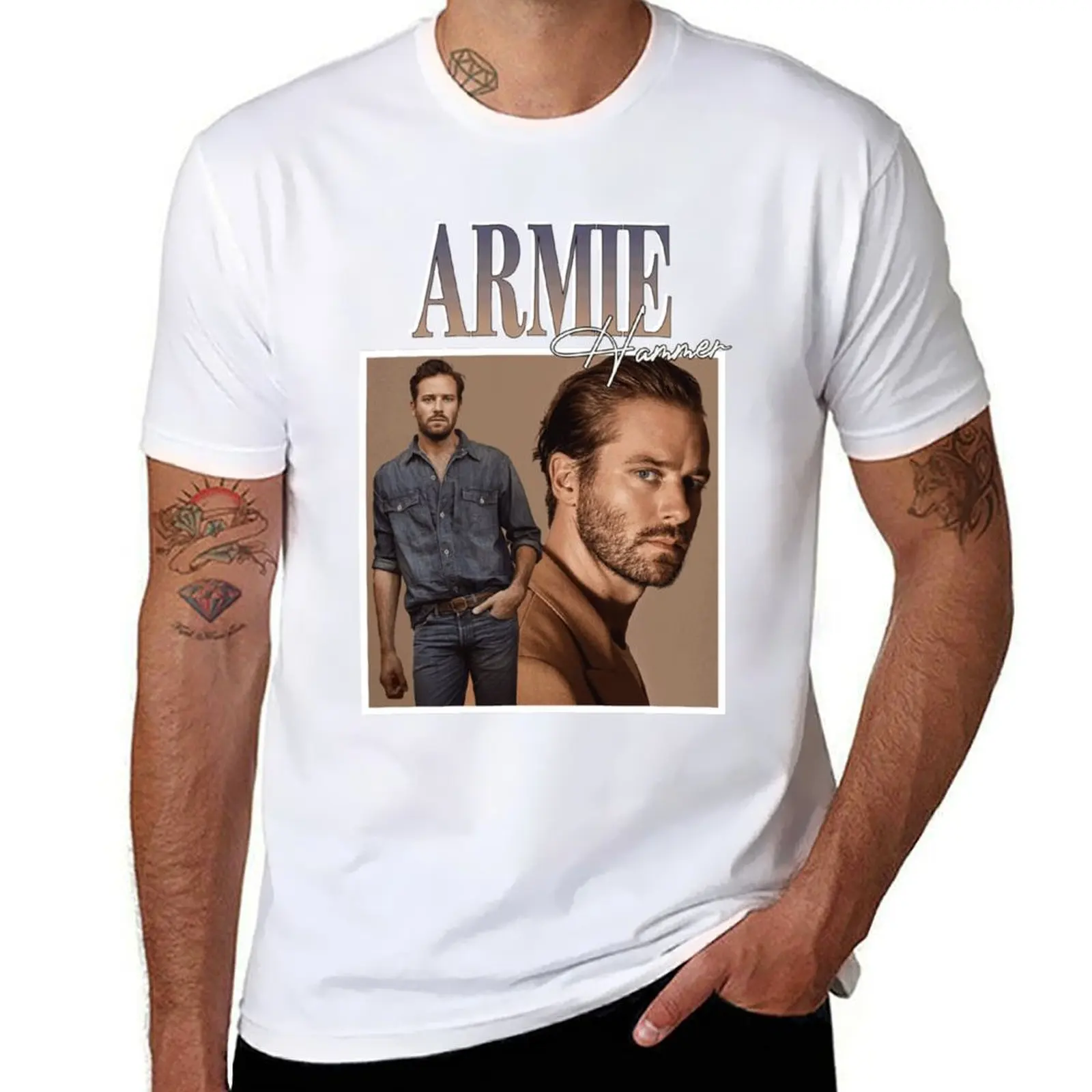 

Armie Hammer T-Shirt man tshirt anime t shirts for man t shirt men 100% cotton luxury brand T-Shirt