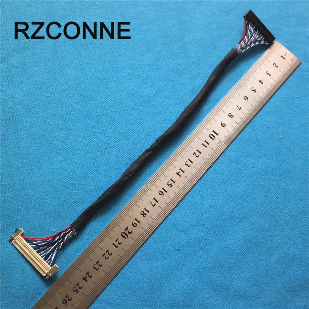 FIX-30-S8 Universal LVDS Cable Memperbaiki 30Pin 2ch 8 Bit W/Lock untuk 17 Cm-26 Inci LCD Controller panel Monitor