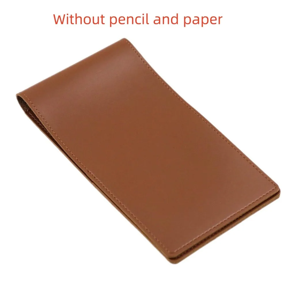 

PU Leather Golf Score Book Yardage Book Black Brown Golf Scorecard Holder Compact 3 Colors Score Notebook Golf Enthusiasts