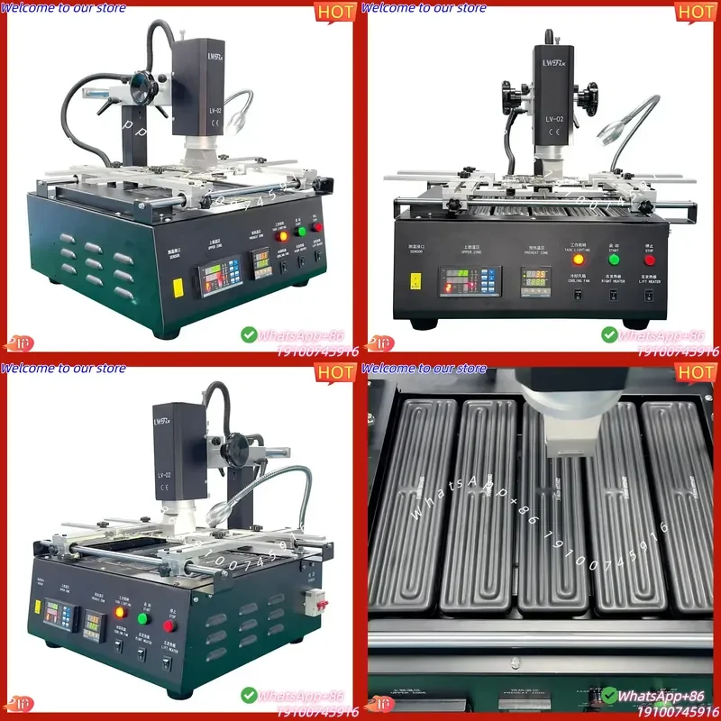 2026 LV-02BGA Rework Machine with Dual Zone Collaborative Heating and Rapid Cooling, Suitable for Server Motherboard
