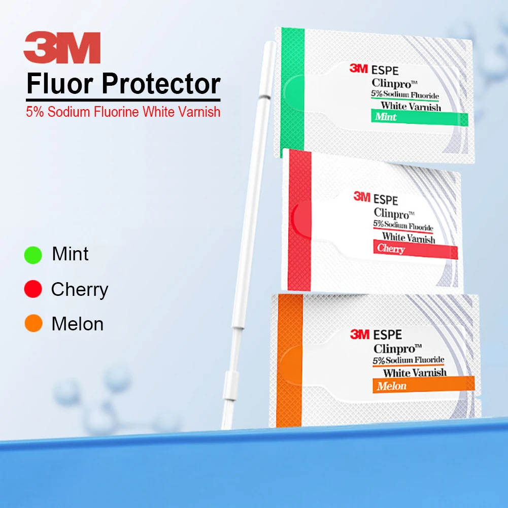 

1/3/10Pcs 3M Dental Tooth Fluor Protector Oral Care Anti Caries White Varnish 5% Sodium Fluorine Adult Children Extended Release
