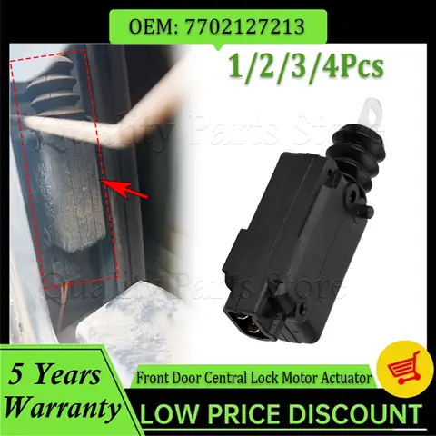 1/2/3/4 ADET Yeni Araba Ön Kapı Merkezi Kilit Motoru Aktüatörü 2 Pin Renault Scenic Megane Clio I II 19 7701039565 7702127213 İçin