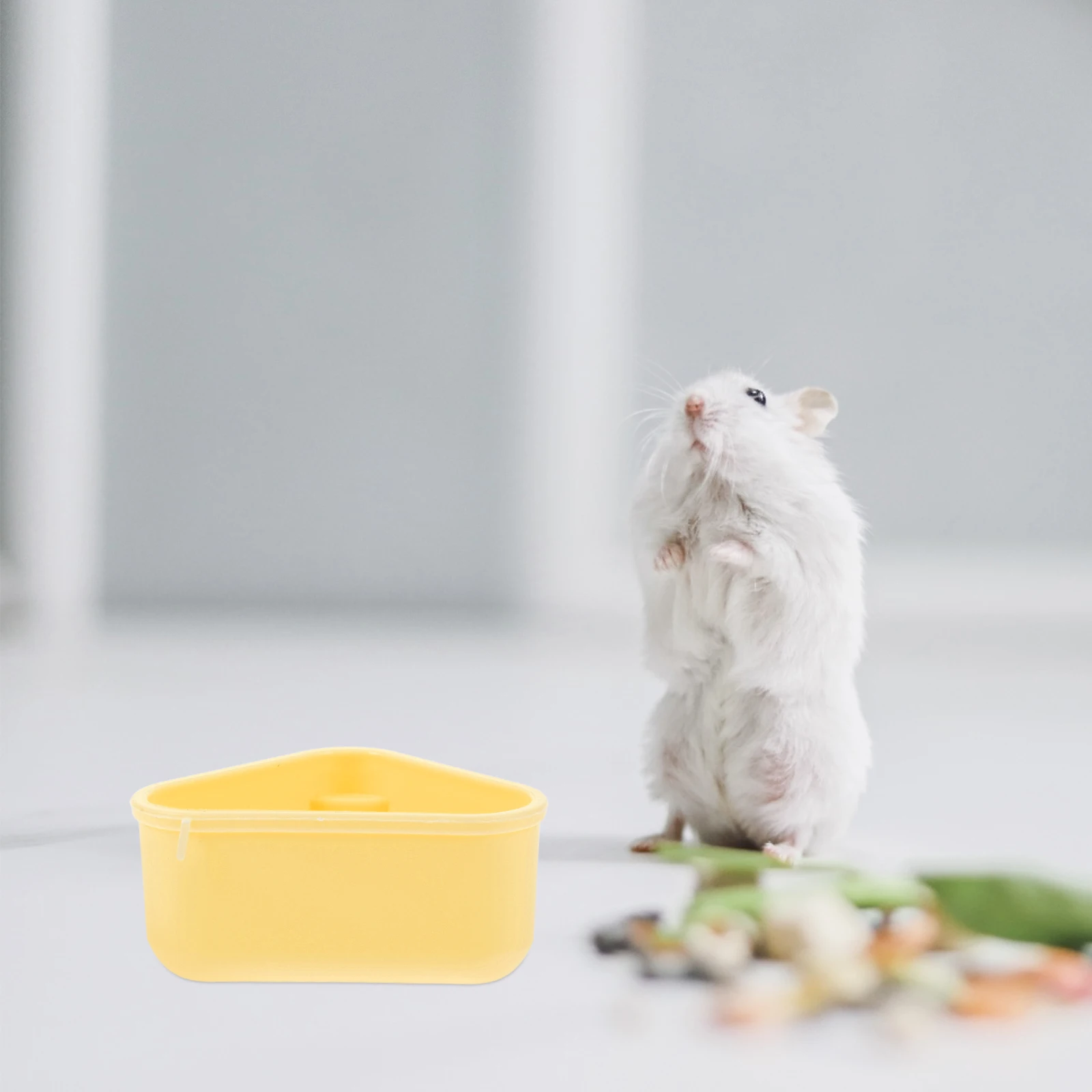 

1 Set Multifunctional Hamster Cage Accessories Running Wheel Food Bowl Water Bottle Reusable Abs Pet For Small Animals Durable