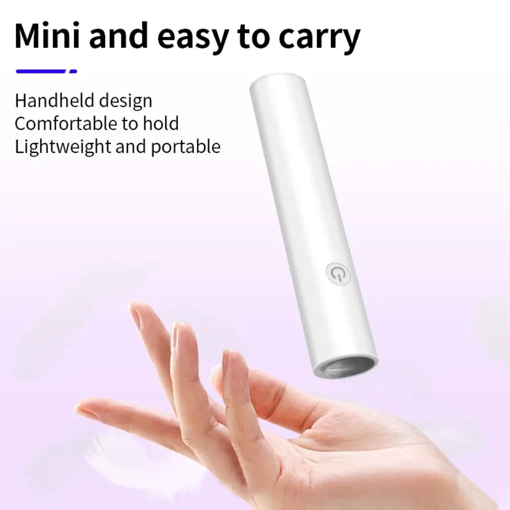 قابلة للشحن LED الأشعة فوق البنفسجية مسمار مصباح شاشة ديجيتال مع وظيفة التوقيت الأشعة فوق البنفسجية علاج مصباح التجفيف السريع LED قلم مجفف الأظافر