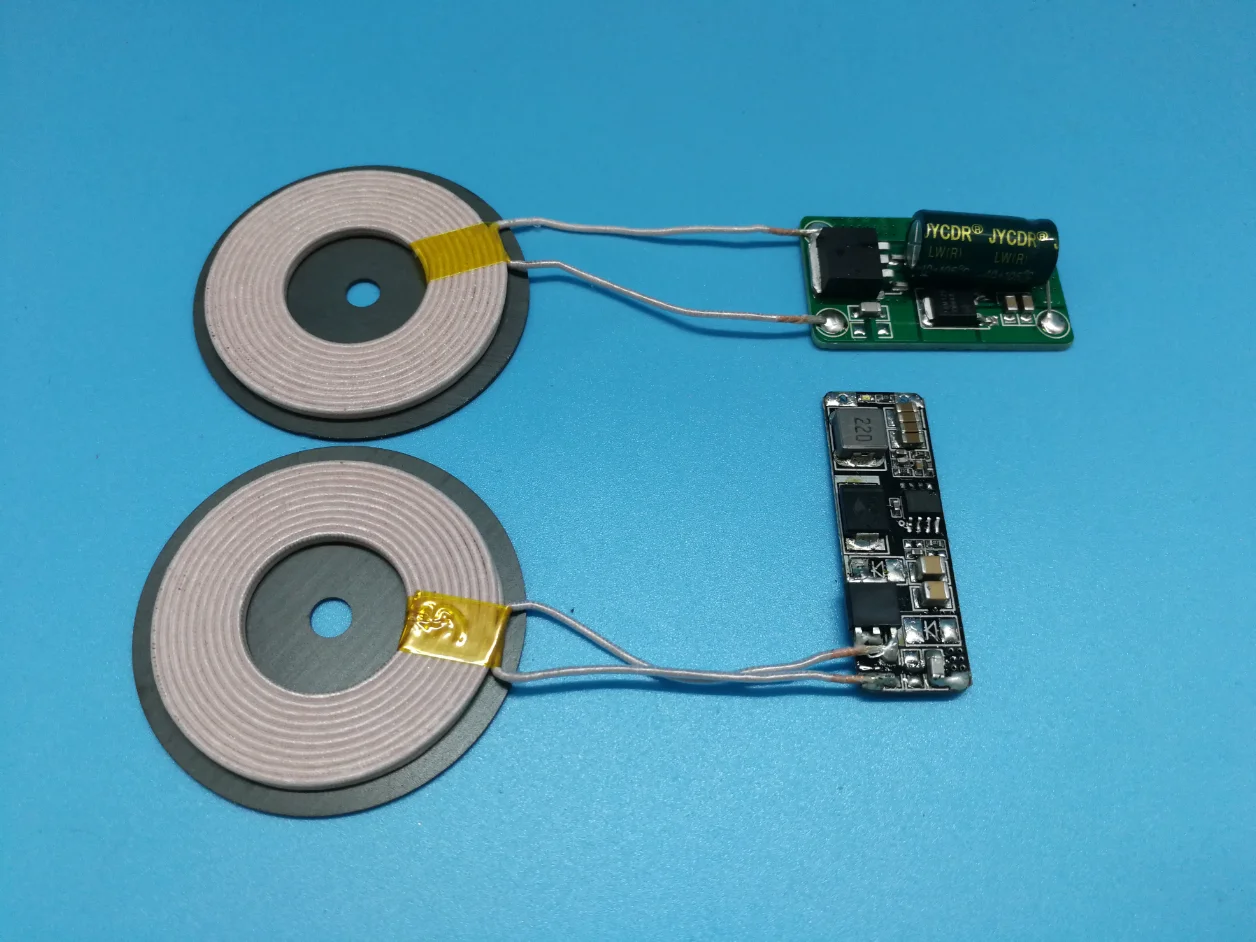 Мощный беспроводной источник питания 50 Вт, катушка робота, беспроводная зарядка, пиковая мощность 60 Вт, высокоэффективный магнитный изоляционный лист