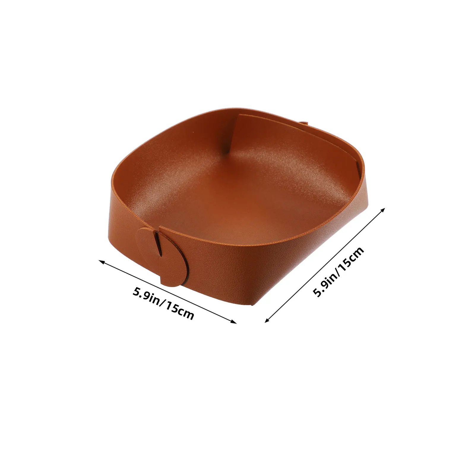 

2 Pcs Caddy Storage Box Work Desk Tray Small Brown Desktop Organizer Miss