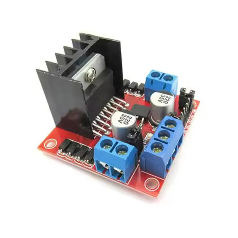 【K】L298N Driver Board Module L298N Stepper Motor Smart Car Robot Breadboard Peltier High Power L298 DC Motor Driver For