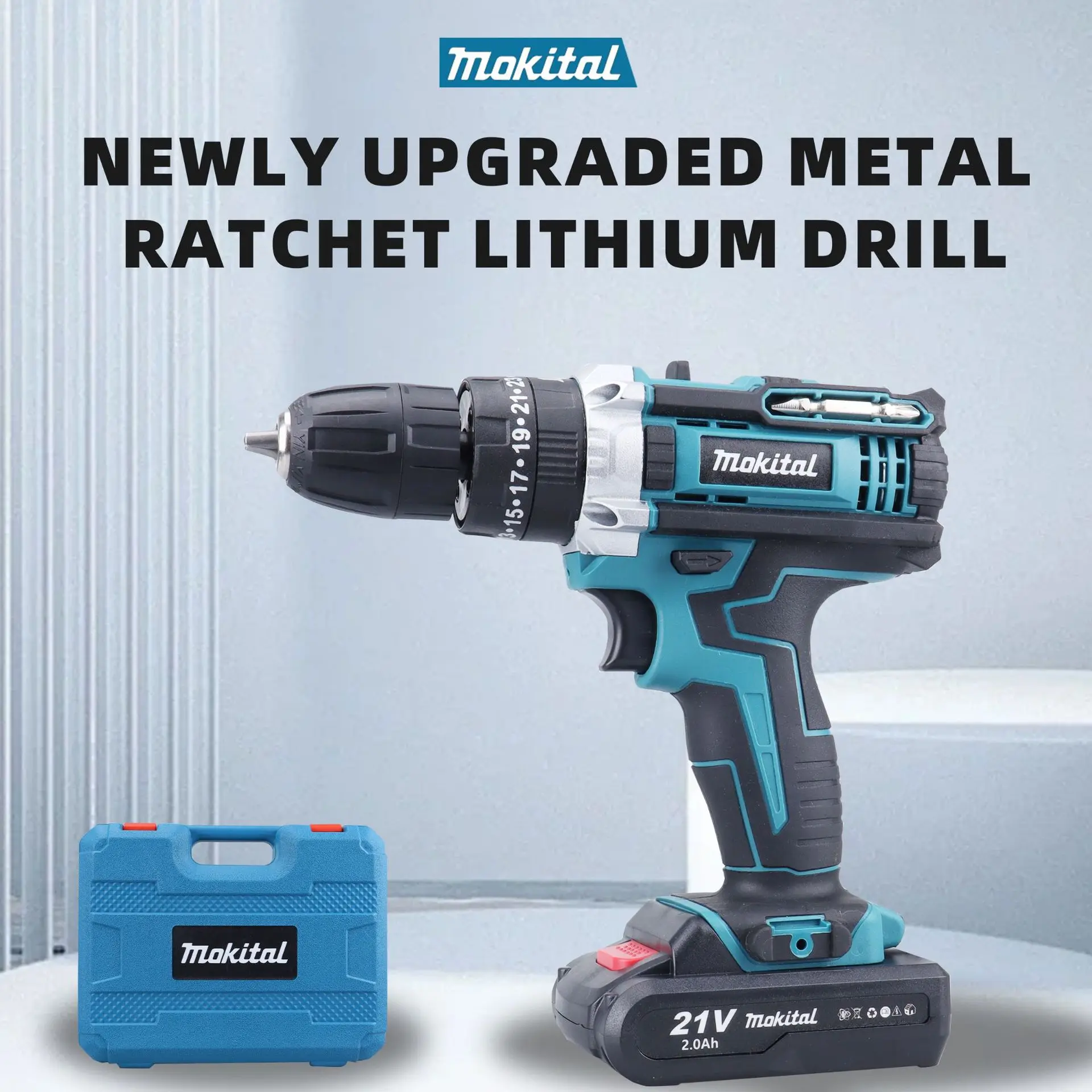 التجارة الخارجية عبر الحدود الأكثر مبيعا بطارية الليثيوم الصناعية الحفر مفك مجموعة متعددة الوظائف شحن الحفر اليد