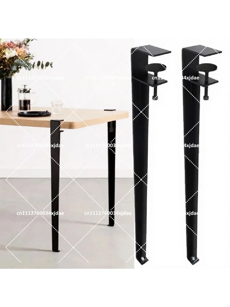 Table Legs with Wheels, Heavy Duty Furniture Feet Brackets with Casters for Desk Chair