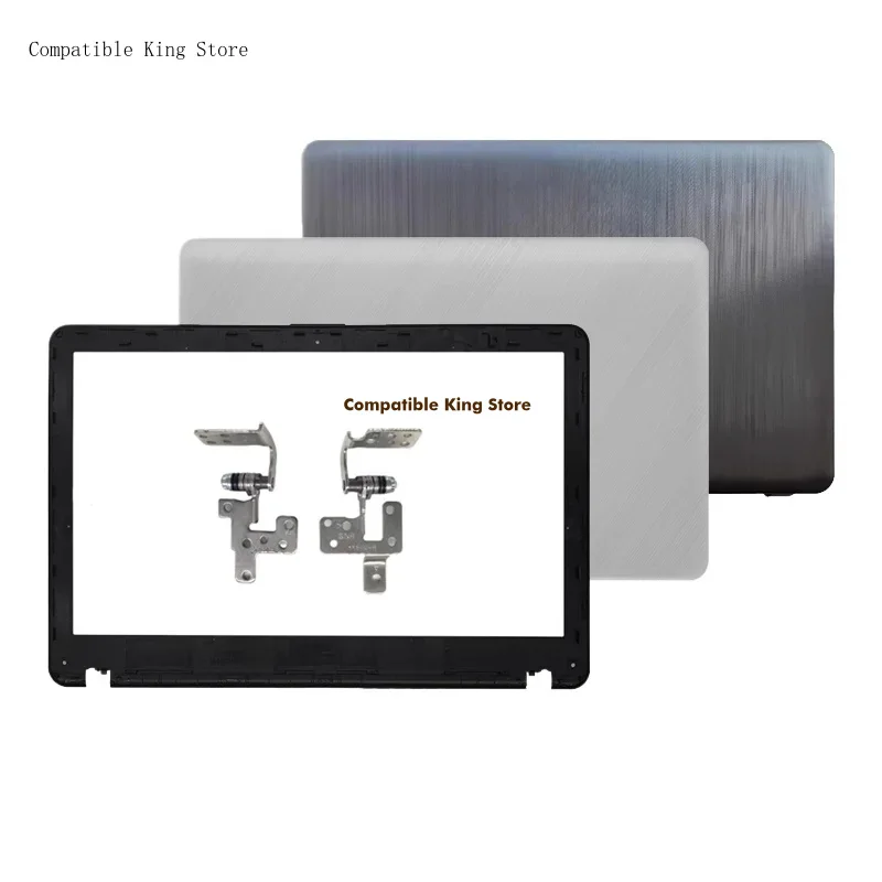 LCD Back Cover Front Bezel Frame Hinges Rear Lid Top Case 15.6Inch New Laptop Housing Case For ASUS X543 X543M X500 X500U X500UB