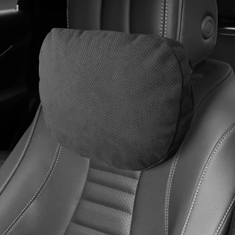 For BMW Car Headrest Mercedes-Benz BMW Audi Seat Pillow Neck Pillow Waist Rest Car Car Flip Fur Headrest Automobiles Accessories