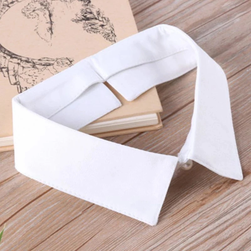 

Solid Color Fake Collar for Women Shirt Necklace Choker Detachable Half Shirt Collars for Sweater Dress Decorative Nep Kraagie
