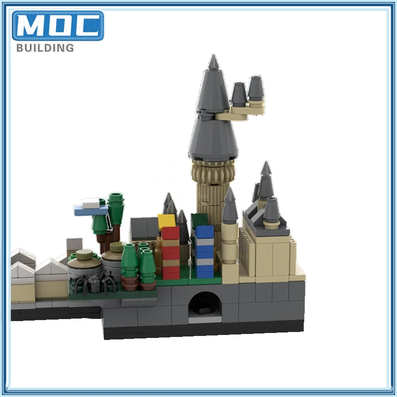 سلسلة الأفلام أفق العمارة Moc اللبنات عرض الشارع لتقوم بها بنفسك تجميع التكنولوجيا الطوب مجموعات اللعب هدايا عيد الميلاد