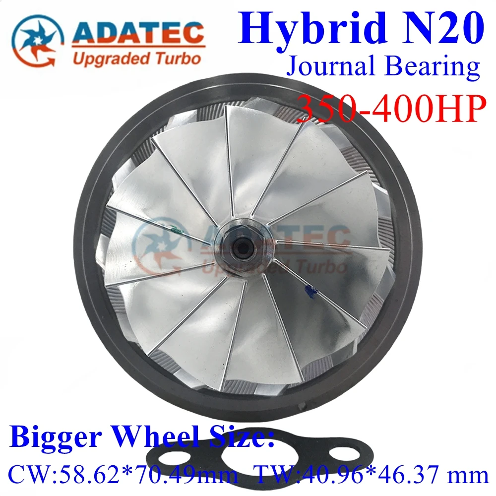 Hybrid N20 Turbo Cartridge 400HP 49477-02000 49477-02060 11657624535 Turbine CHRA FOR BMW F10 F30 125 320 328 520 528 2.0 181HP