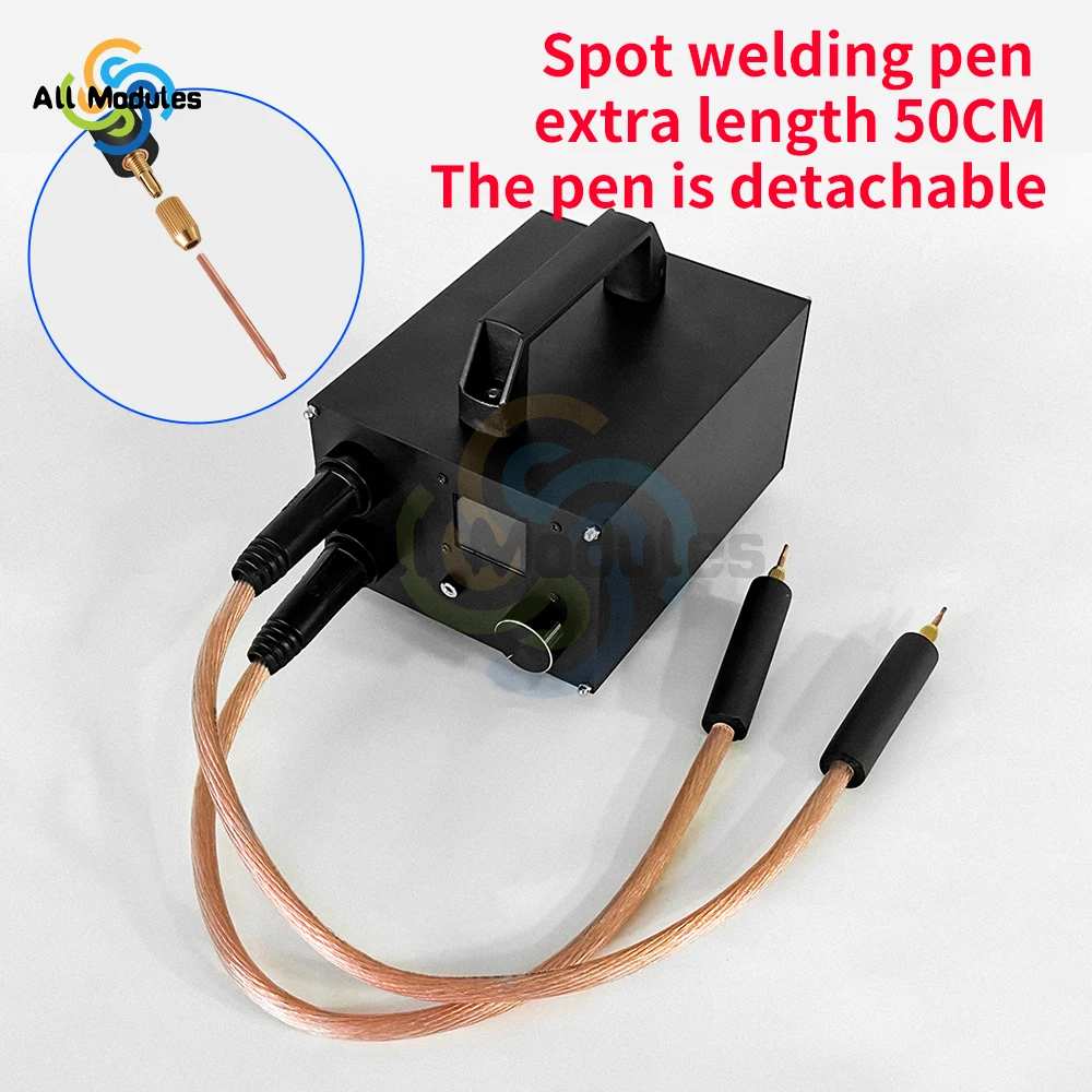 Battery Spot Welder Portable Precision Pulse Capacitor Energy Storage Spot Welding Machine for 18650 Battery