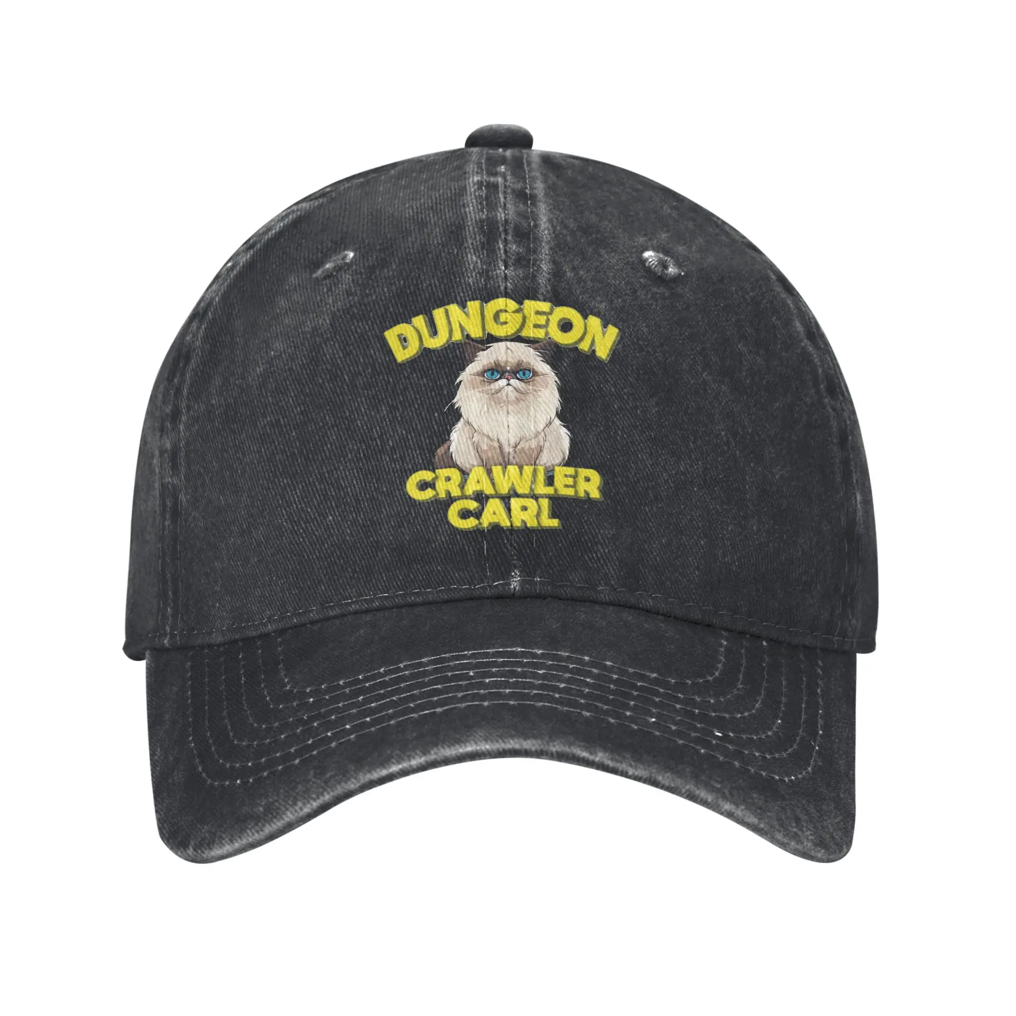 Dungeon Crawler Carl Baseball Cap Casual Distressed Denim  Headwear for Men Women Outdoor Running Golf  Adjustable Hats Cap