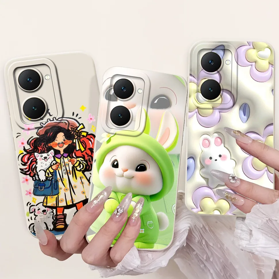 Fashion Painted Cover For Vivo Y03 Case Silicone Soft Slim Fundas For Vivo Y03 Y03T Y18 Y18i Y28s 4G Phone Cases Bags 6.56\