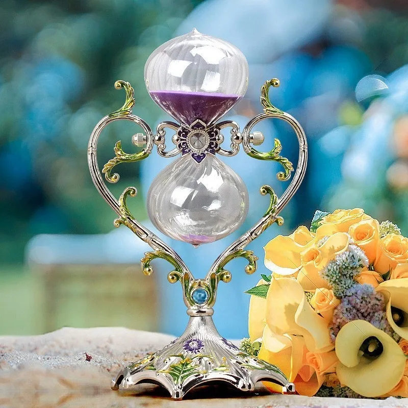 enamel-floral-carved-hourglass-ornament-retro-heart-stand-sand-timer-decor-home-table-decorative-craft-souvenir-present