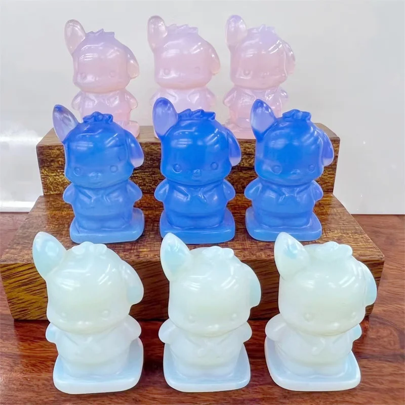 

1PC High Quality Opalite Cartoon Crystals And Stones Healing Carvings Home Decoration Accessories Room Decor