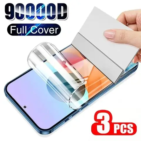 3Pcs HD Full Cover Hydrogel Film For Samsung Galaxy Note 20 8 9 10 Screen Protector
