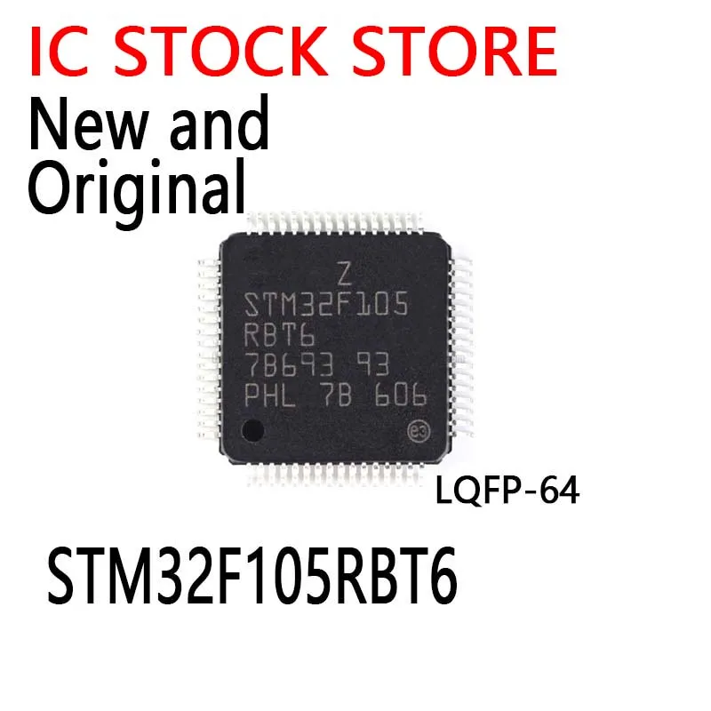 1PCS New and Original STM STM32F STM32F105 STM32F105RB STM32F105RBT IC MCU LQFP-64 STM32F105RBT6