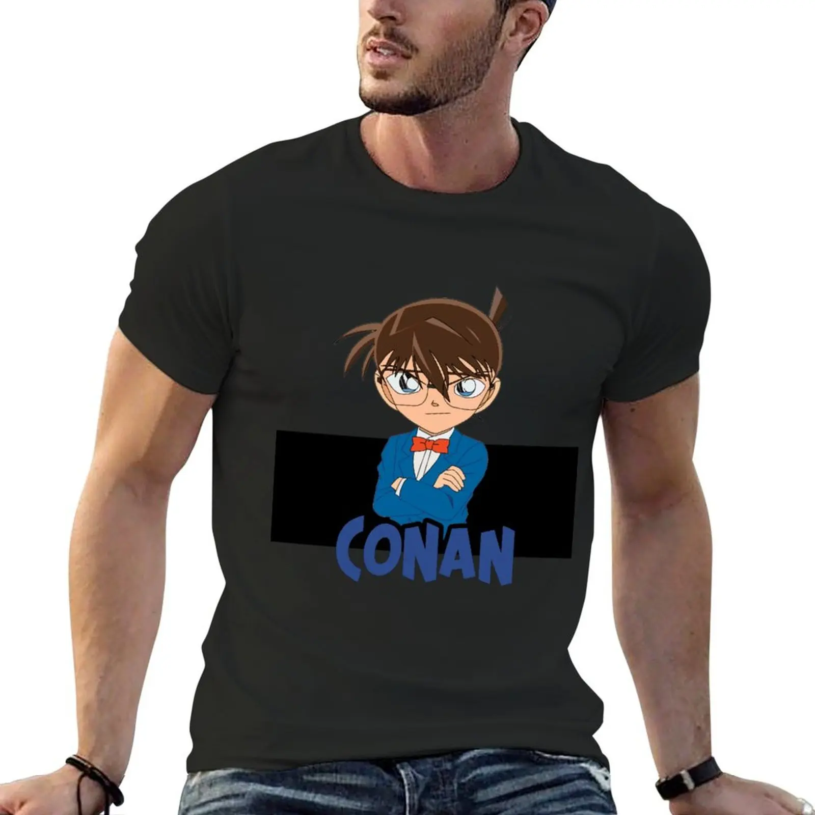 Detektiv Conan Bearbeiten -Conan und Shinichi! Sticker T-Shirt plus size tops tees mens shirts graphic tee