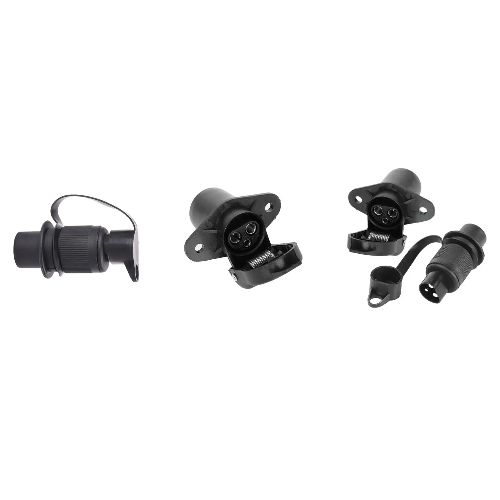 

Plug Socket Trailer Connector Round RV Accessories Towing for Auto Van Electrical Caravan Truck Agricultural Machinery Boat