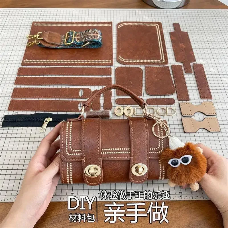 DIY Handwork Bag Vintage Pillow Bag Homemade Shoulder Bags Material Ladies Crossbody Bag Handbag Accessories