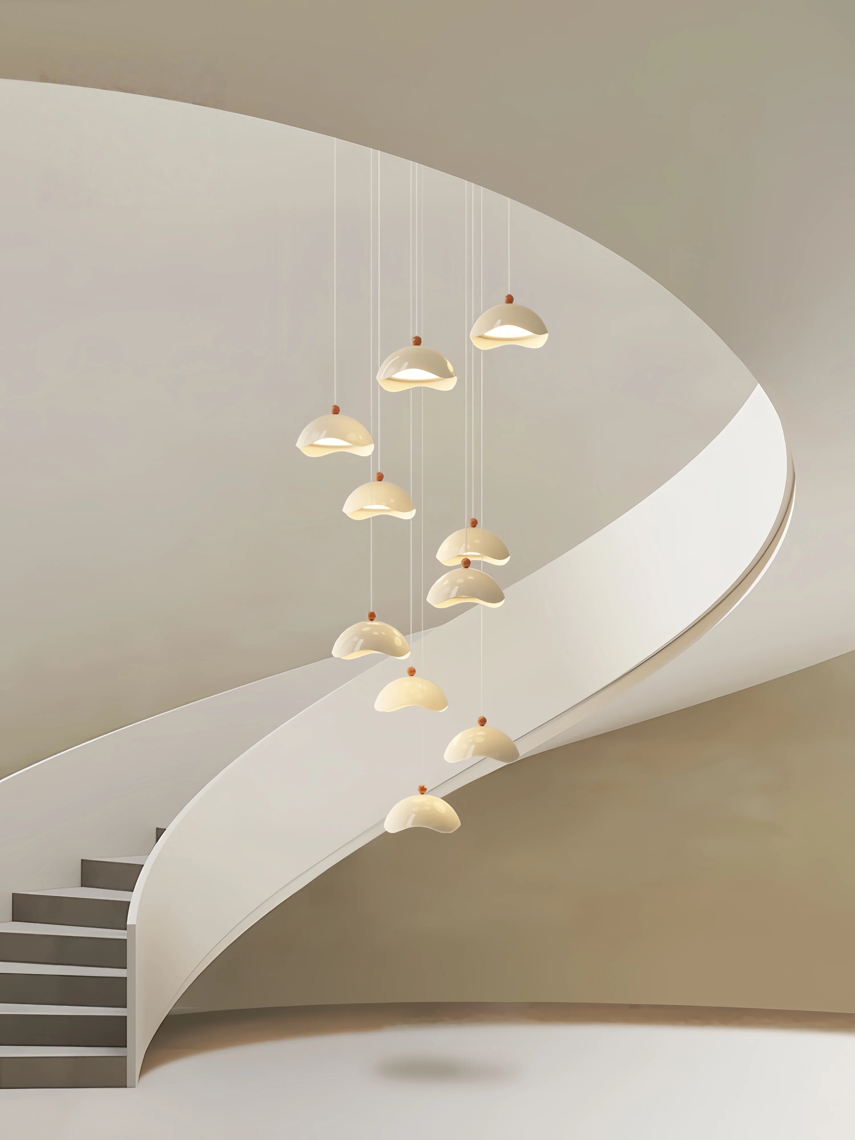 

Modern Staircase Chandelier Duplex Loft Villa Ceiling Living Room Pendant Light for Staircase Lighting Home Decoration Fixture