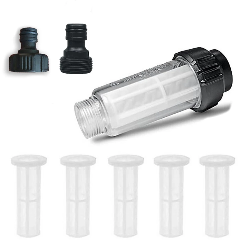 High Pressure Washer Water Filter G 3/4'' Water Filters With 2 Filter Cores For Lavor For Nilfisk Karcher K2 K3 K4 K5 K6 K7