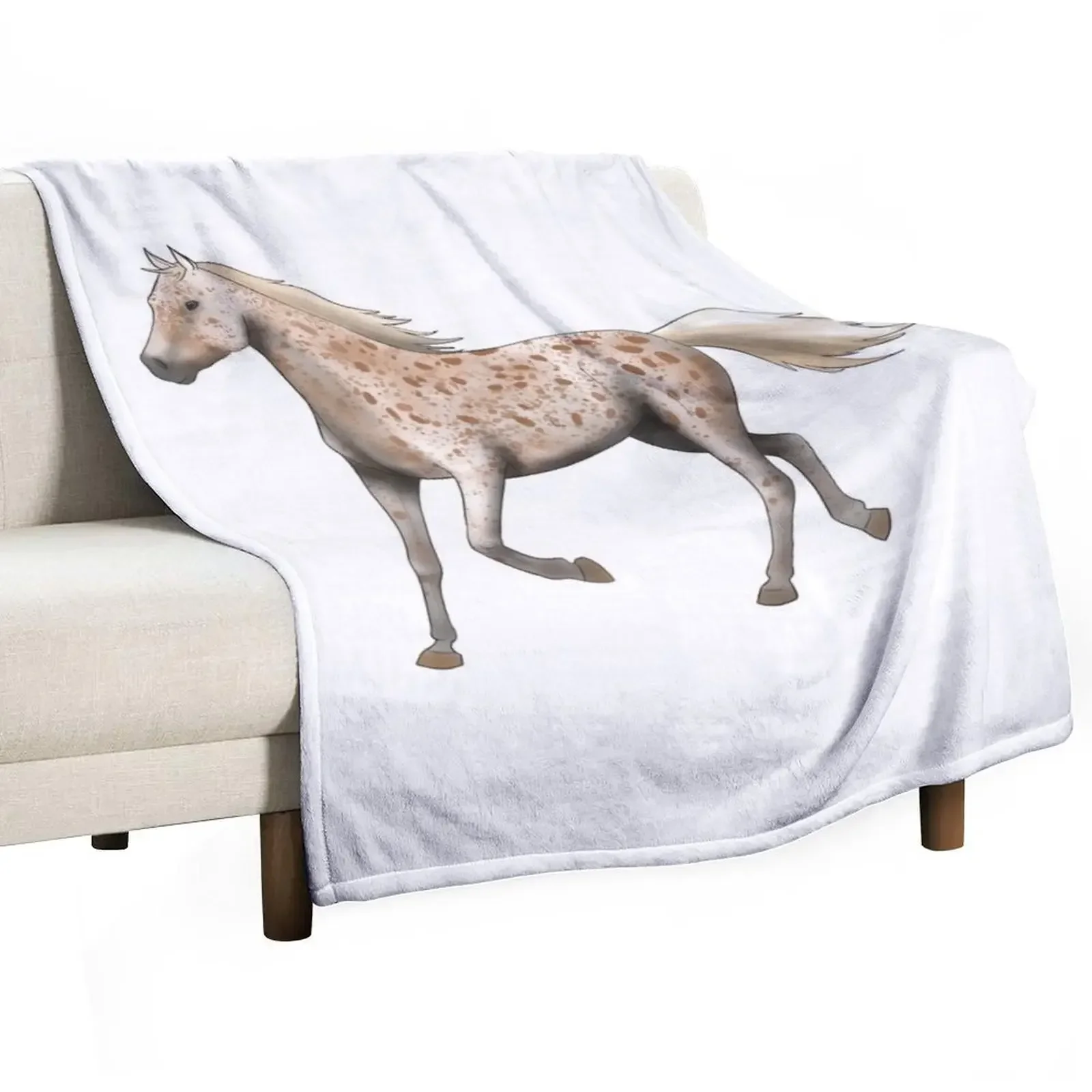 

Brown Leopard Appaloosa Throw Blanket Decorative Sofas Plaid on the sofa For Decorative Sofa Luxury Designer Blankets