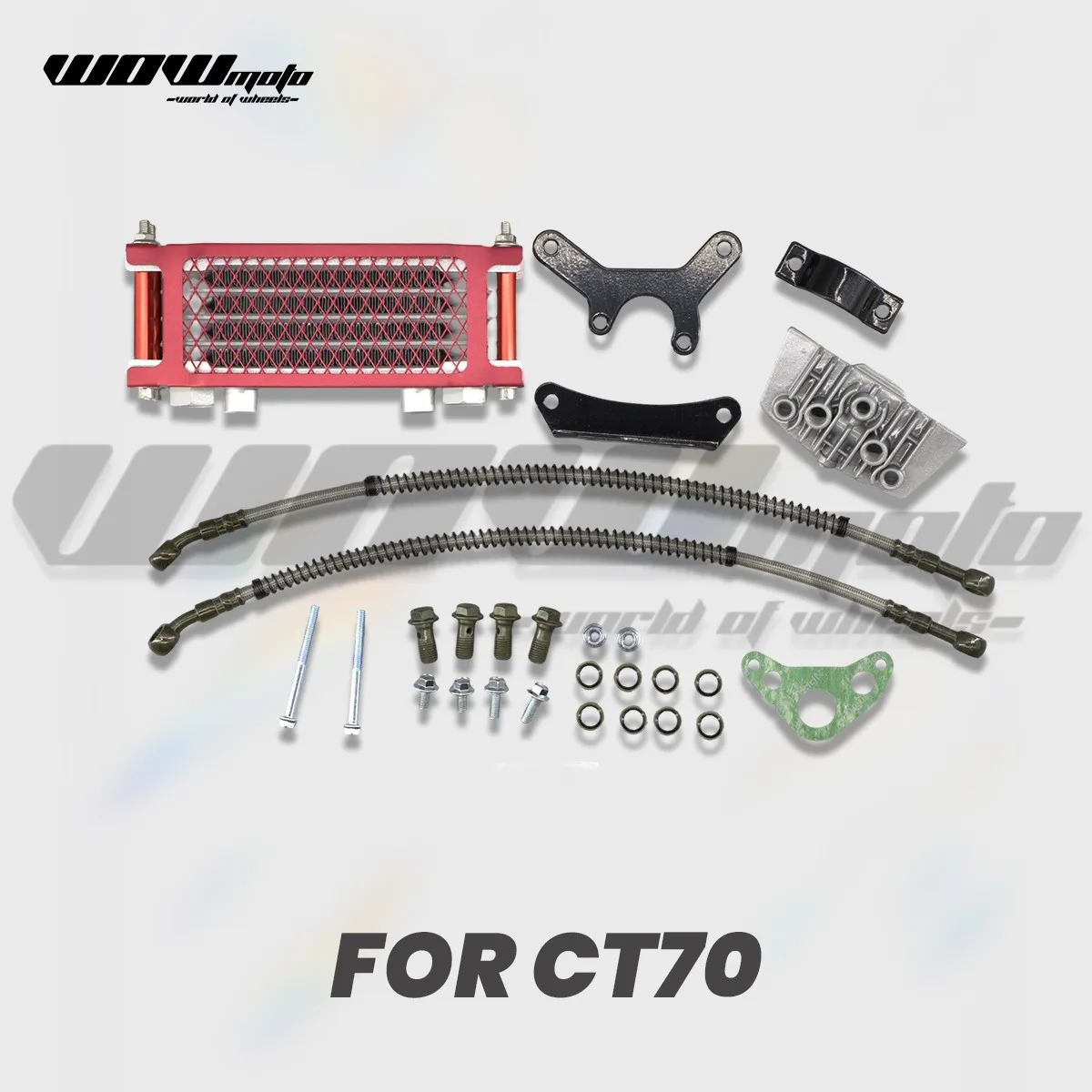 

CT70 Oil Radiator Cooler Kit DAX Motorcycles Accessories Part Radiator for HONDA DAX CT70 ST70 Oil Cooling System